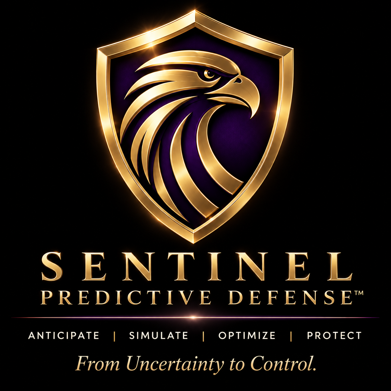 Sentinel Predictive Defense — Anticipate, Simulate, Optimize, Protect — From Uncertainty to Control.